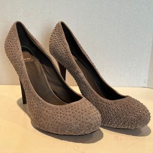 Dolce Vita Studded Pumps grey suede size 9